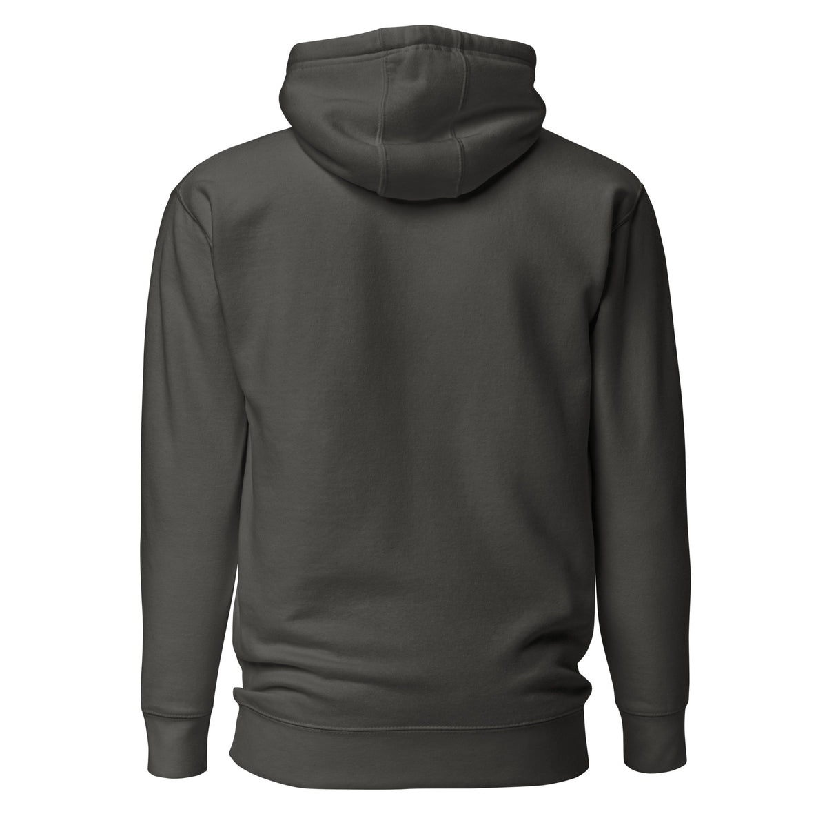 Soft Bloom Graphic Hoodie in vintage black, back view