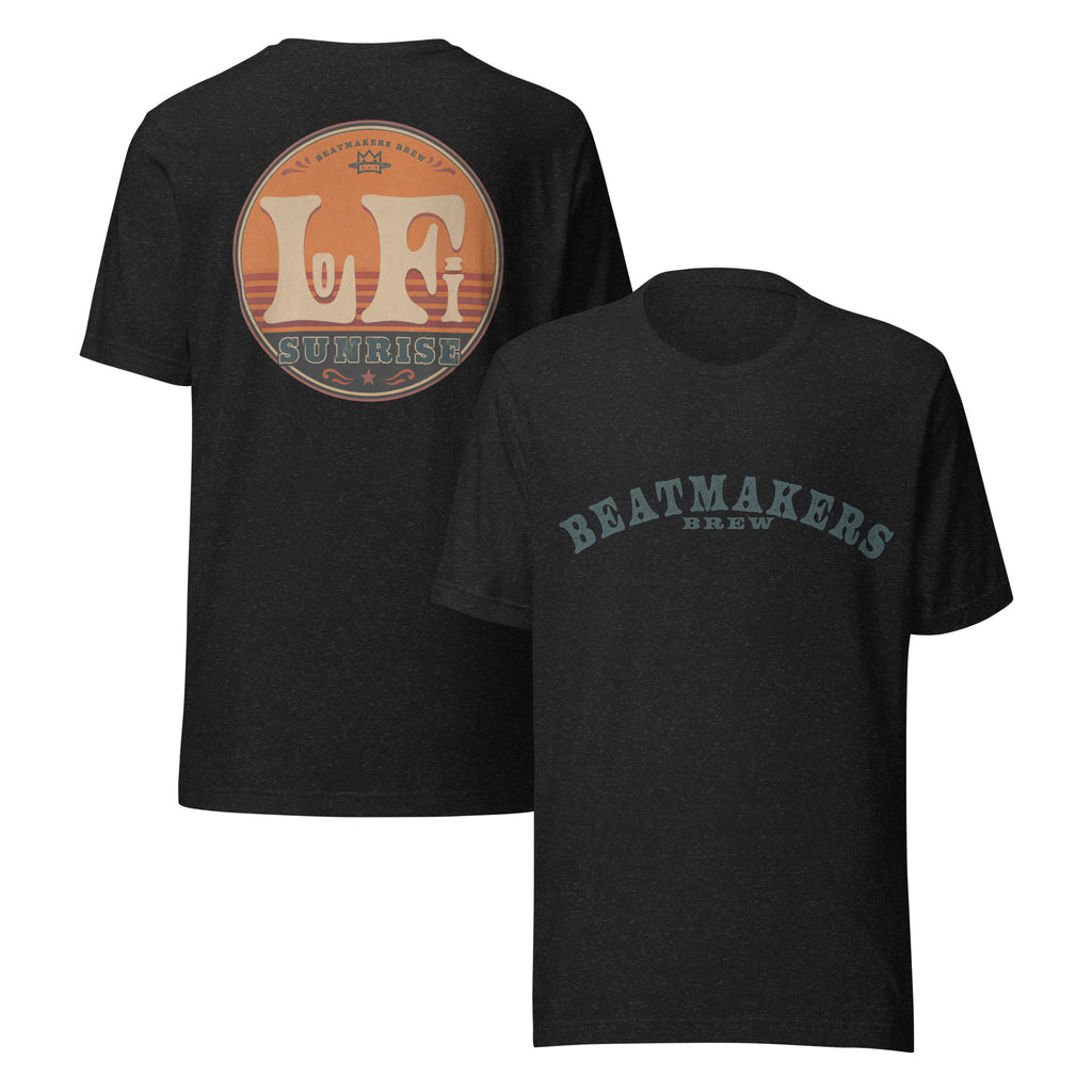 Retro Cassette Graphic T-Shirt in Black Heather