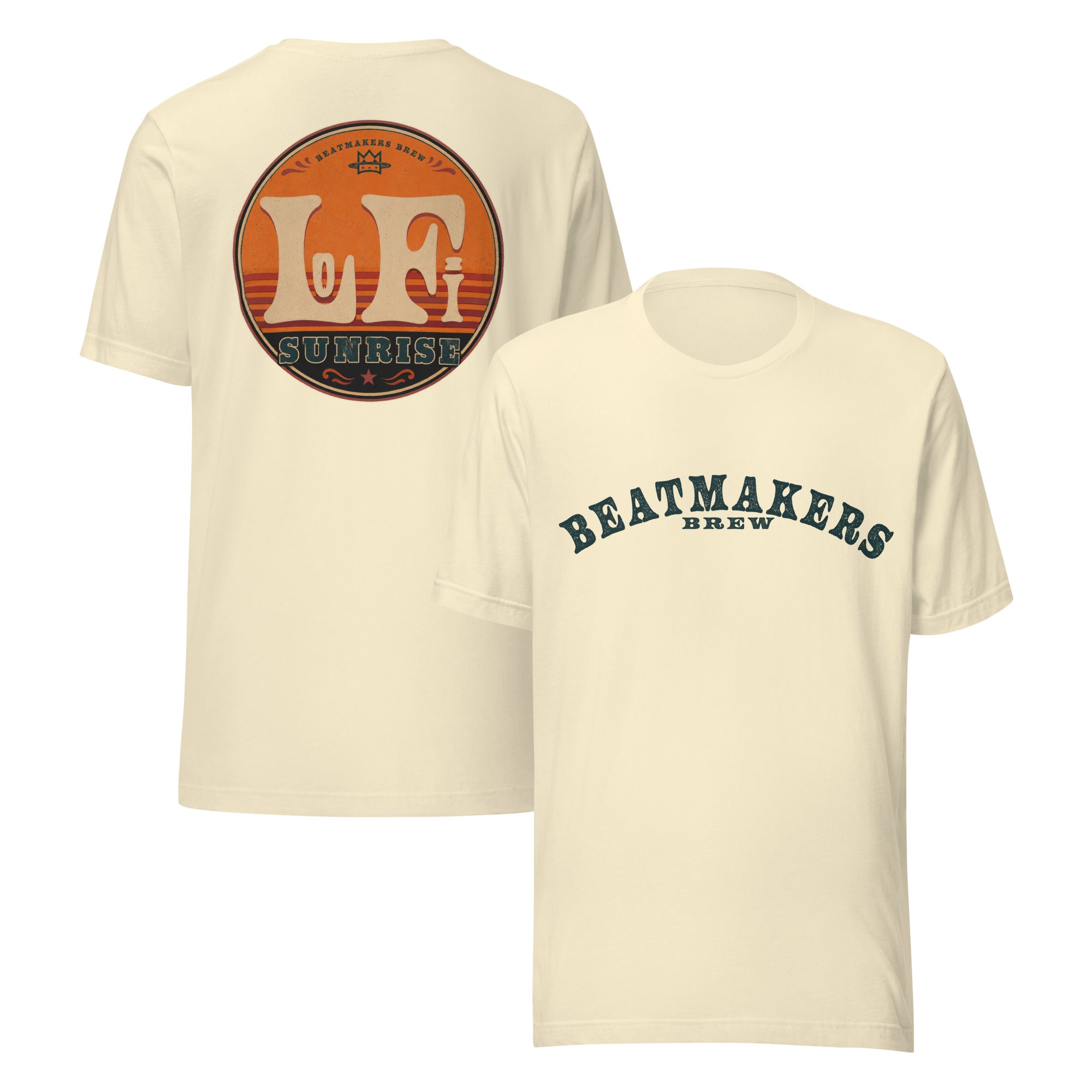 Retro Cassette Graphic T-Shirt in Natural