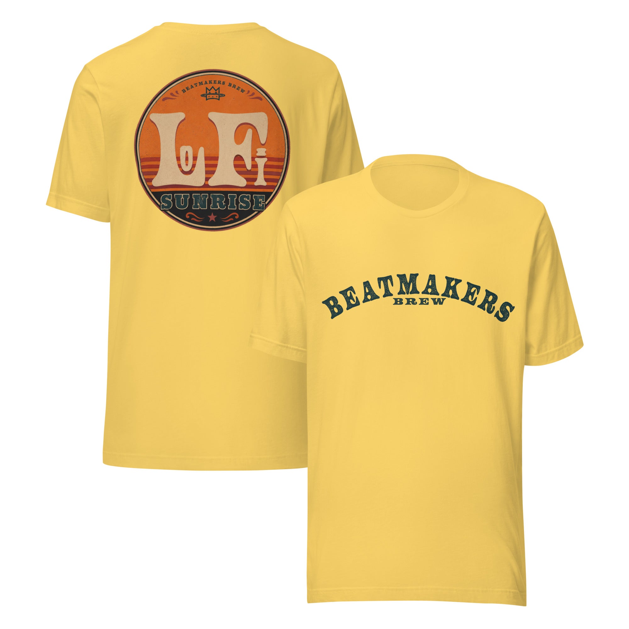 Retro Cassette Graphic T-Shirt in Yellow